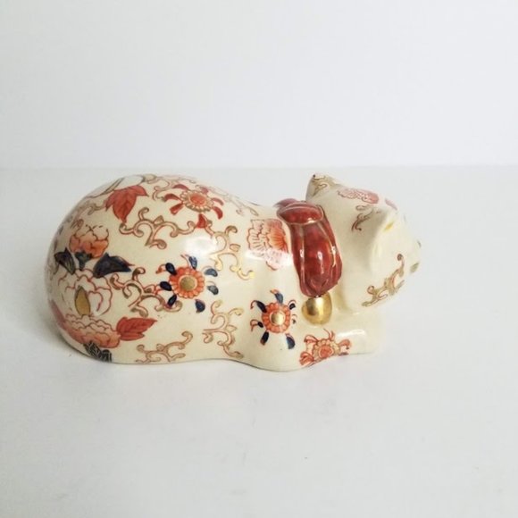 Vintage Takahashi San Francisco Hand Painted Sleeping Cat Figurine - Picture 3 of 9